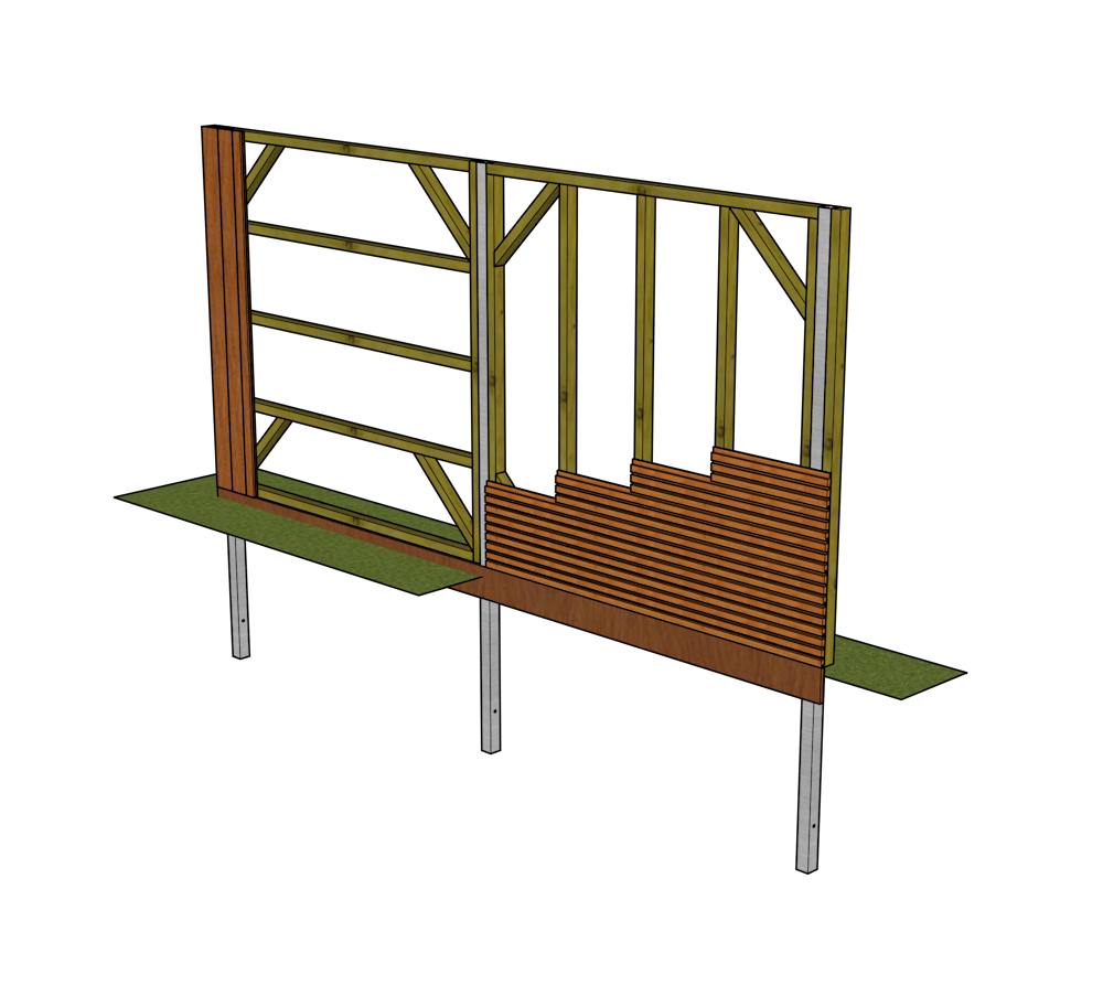 doorlopende-tuinwand-illustratie-Hoe maak je een doorlopende tuinwand?