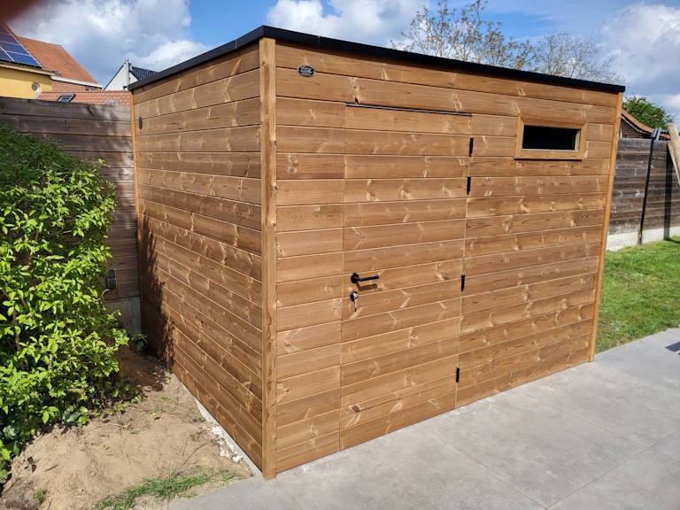 tuinhuis kubus in Begijnendijk